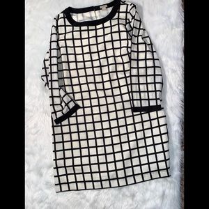 J Crew black and white size 12 dress
